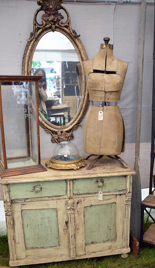 Dress form and dresser from Lucketts