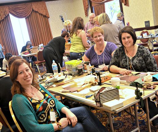 artBLISS 2013 Thin Metal Class - Michelle, Erin and Erin