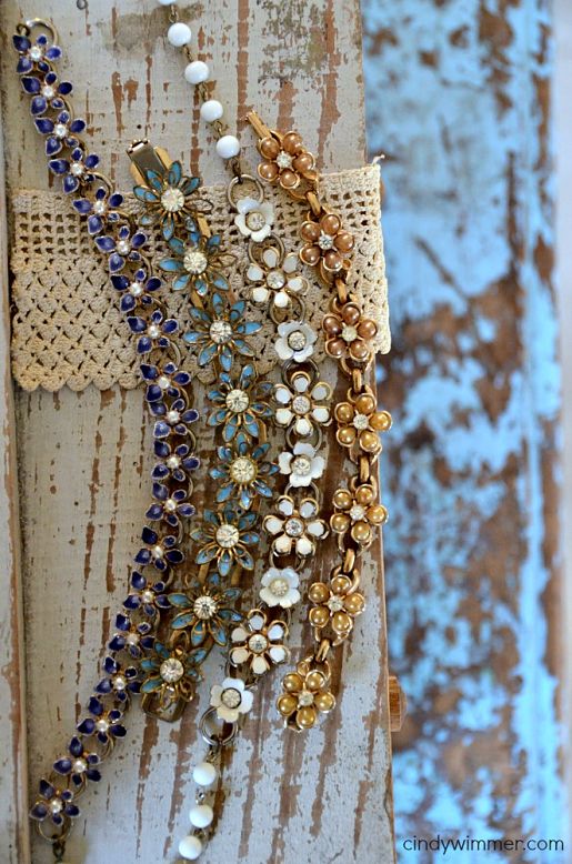 Vintage enameled jewelry