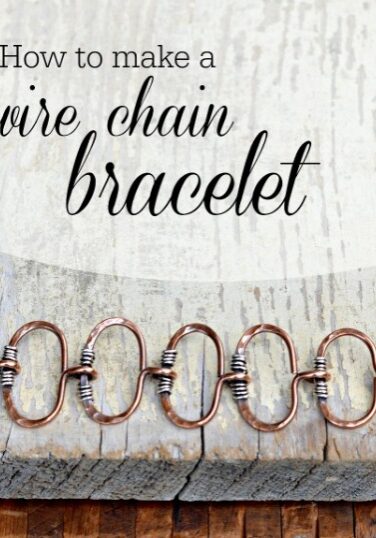 Wire link chain bracelet tutorial by Cindy Wimmer